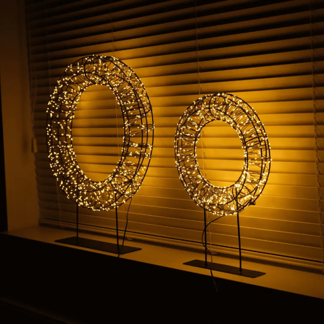 Anna's Collection LED Krans Metaal Ø36cm - 1200 Micro LED - afbeelding 4 van 6