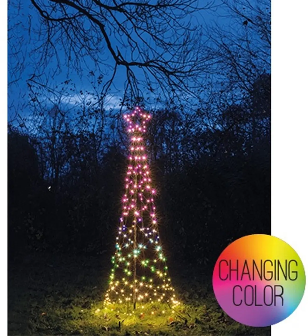 Anna's Collection Vlaggenmast Kerstboom 236 LED - 200cm - afbeelding 2 van 3