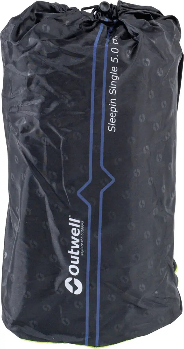Outwell Sleepin Single Zelfopblazende Slaapmat 5cm - Zwart - afbeelding 4 van 6