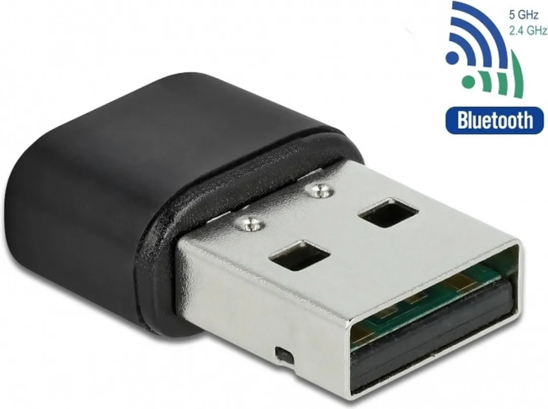 Delock USB-A Wi-Fi & Bluetooth Dongle AC600 61000