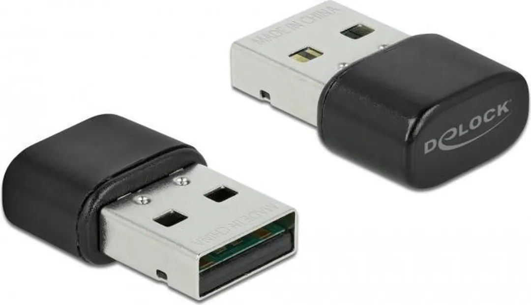 Delock USB-A Wi-Fi & Bluetooth Dongle AC600 61000 - Zwart