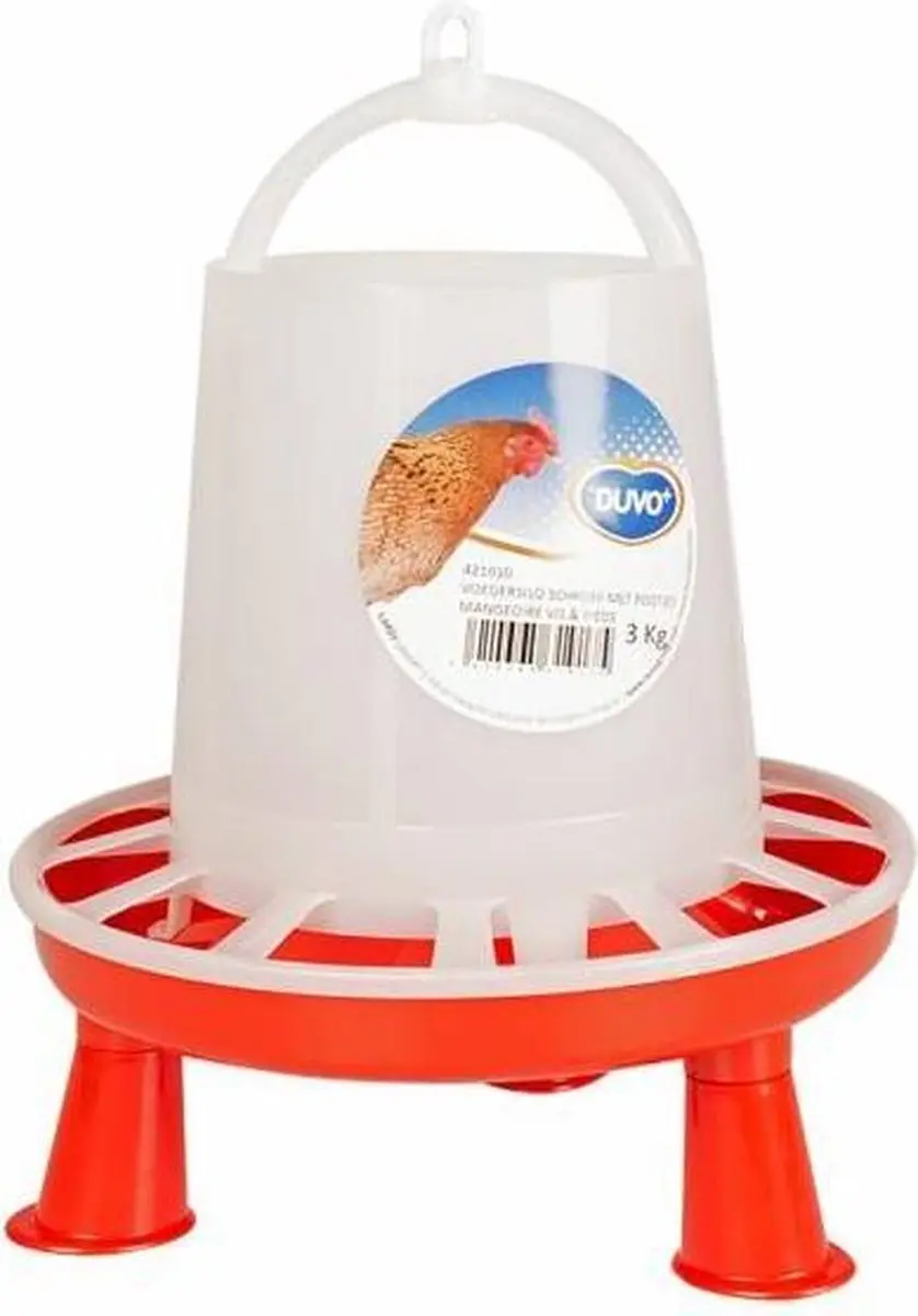 Duvoplus Kippenvoerbak met Poten 3L - 3kg - afbeelding 3 van 3