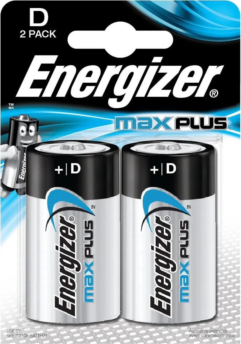 Energizer Max Plus D Batterij (Mono) Alkaline