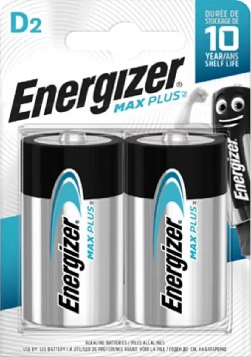Energizer Max Plus D Batterij (Mono) Alkaline - 2 Stuks - afbeelding 5 van 6