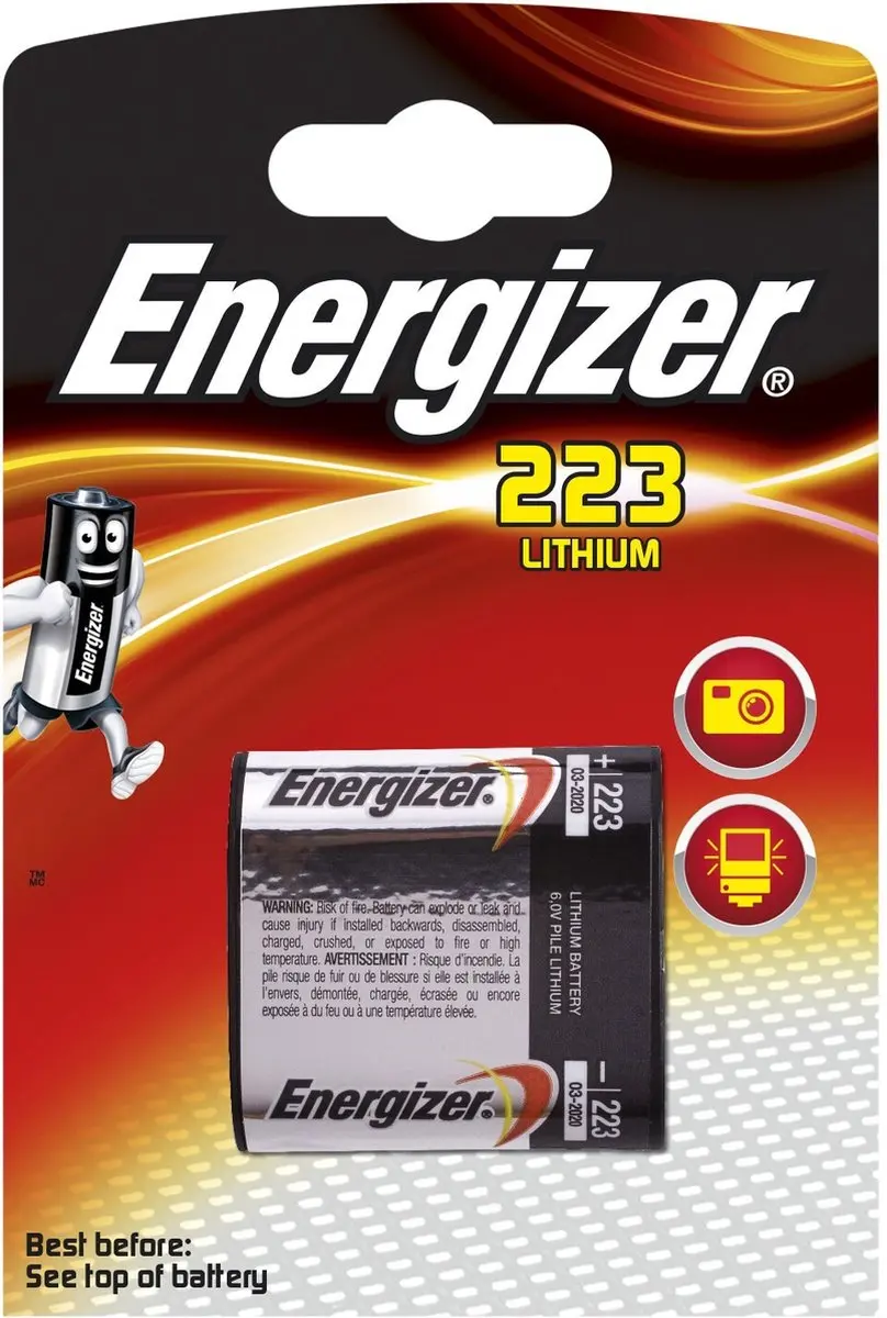 Energizer CR-P2 223 6V lithium batterij