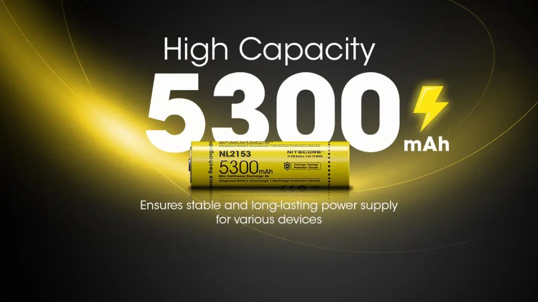 Nitecore NL2153 21700 Li-Ion accu 5300mAh - afbeelding 2 van 3
