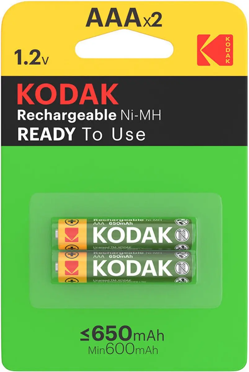 Kodak 30955042 Oplaadbare AAA Batterij NiMH