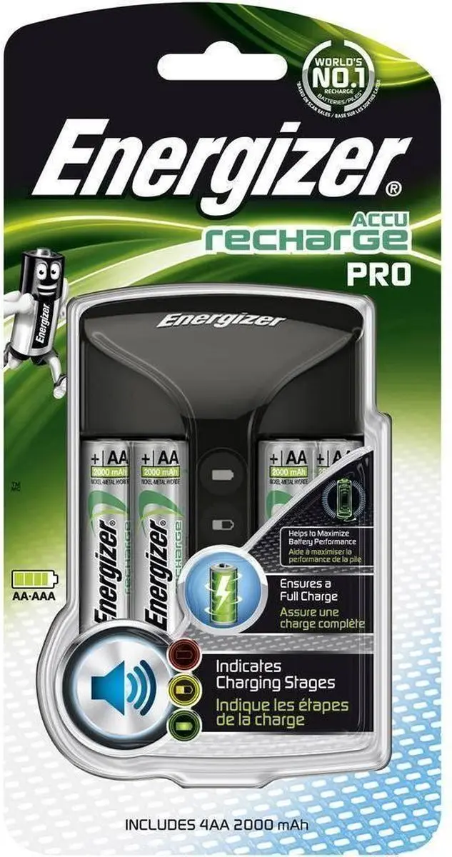 Energizer Pro Charger Acculader AA/AAA - 4x AA - afbeelding 4 van 6