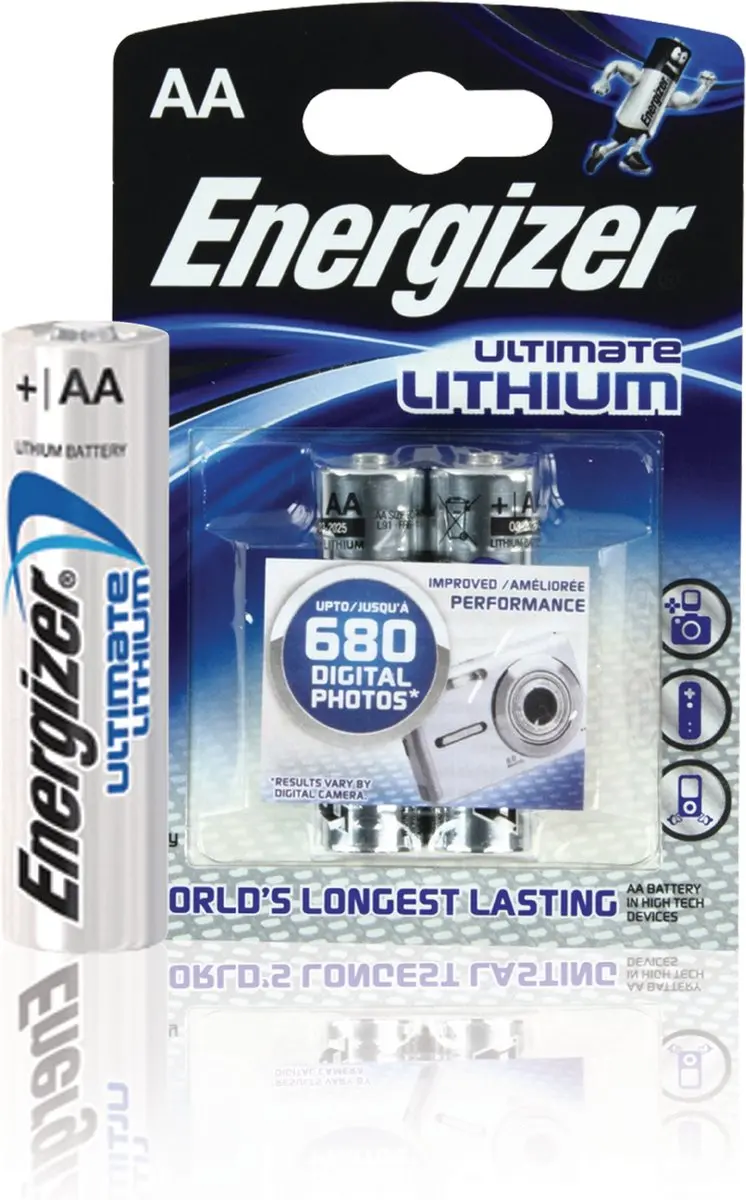 Energizer Lithium AA Batterij - 2 Stuks - afbeelding 5 van 6