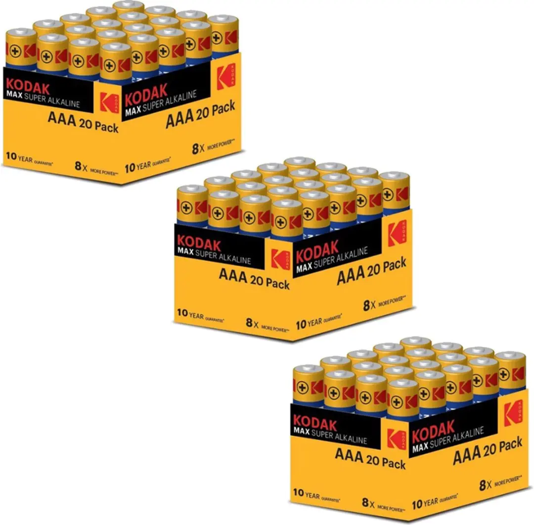 Kodak Max Super Alkaline AAA 60 Pack