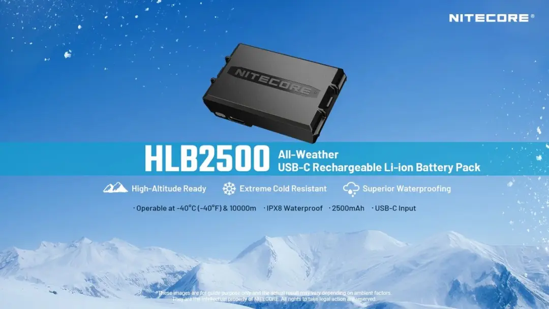 Nitecore HLB2500 Oplaadbare Accu - 2500mAh - afbeelding 6 van 6