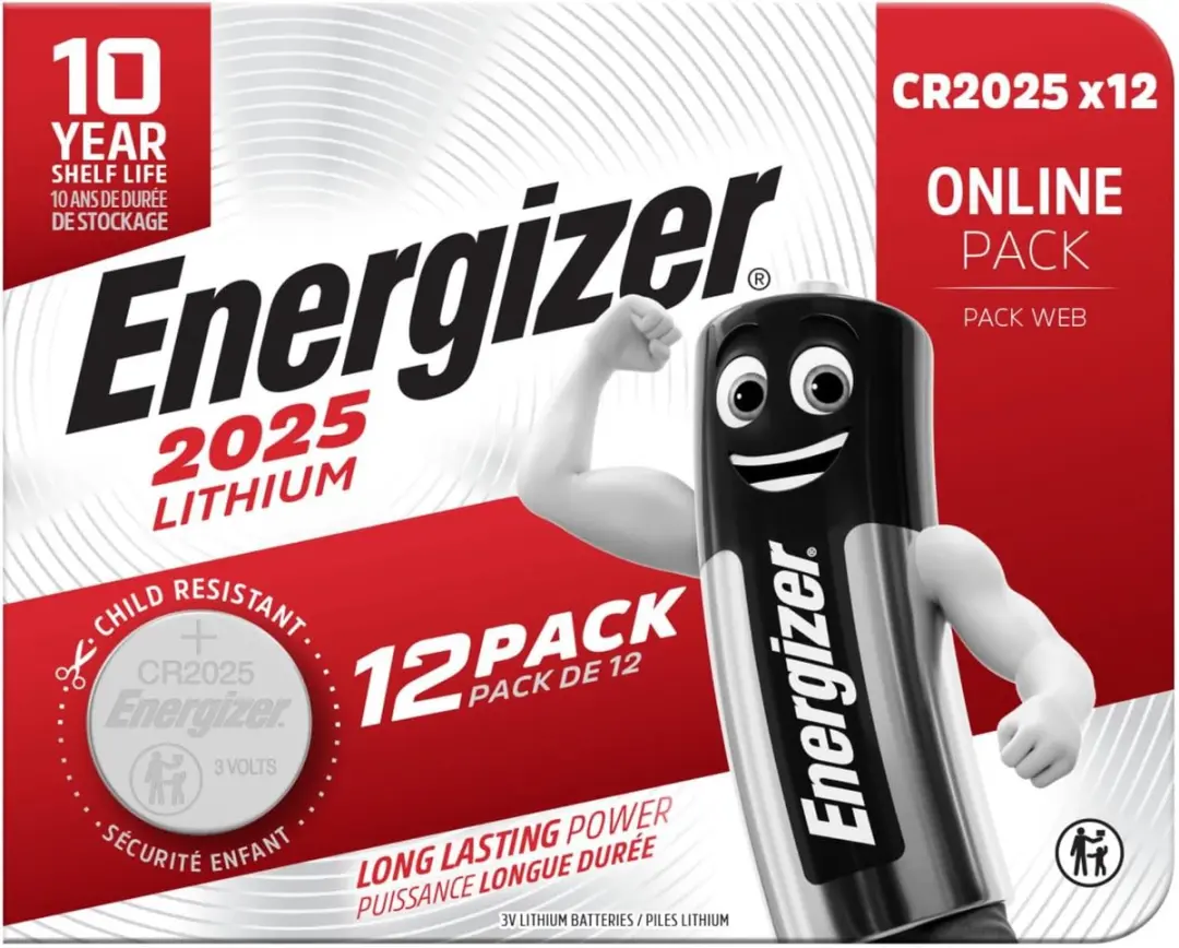 Energizer CR2025 Knoopcel Batterij 3V