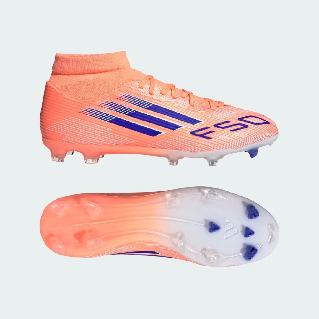 adidas F50 League Mid Voetbalschoenen - Oranje - afbeelding 4 van 6