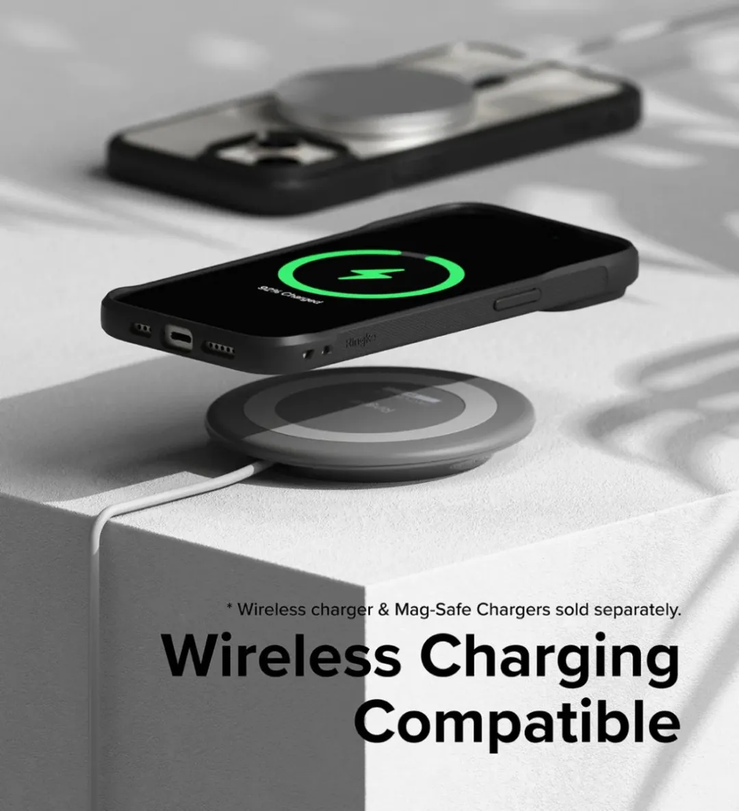Ringke Fusion Bold Hoesje iPhone 15 Plus - MagSafe - Zwart