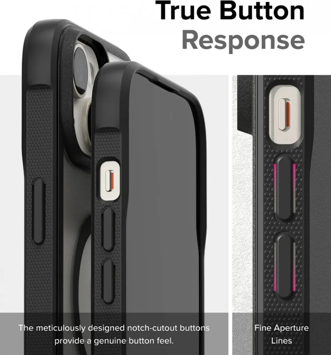 Ringke Fusion Bold Hoesje iPhone 15 Plus - MagSafe - Zwart - afbeelding 6 van 6