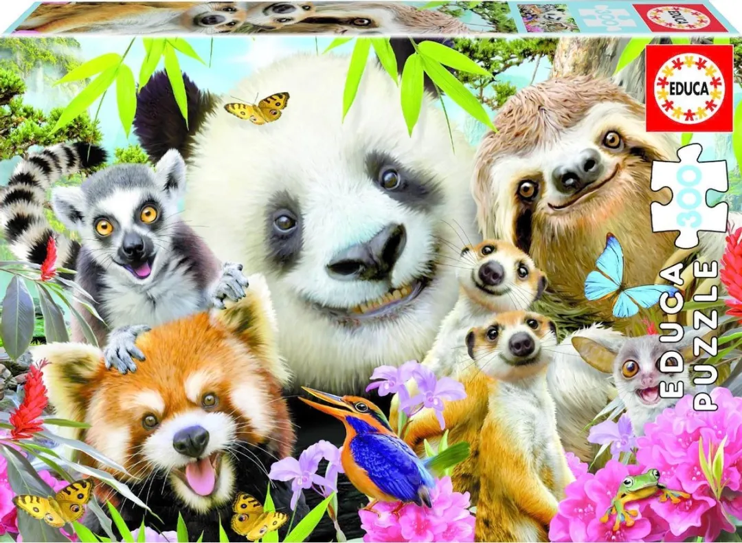 Educa Black Eyed Friends Selfie 300 Puzzeldieren - Meerkleurig