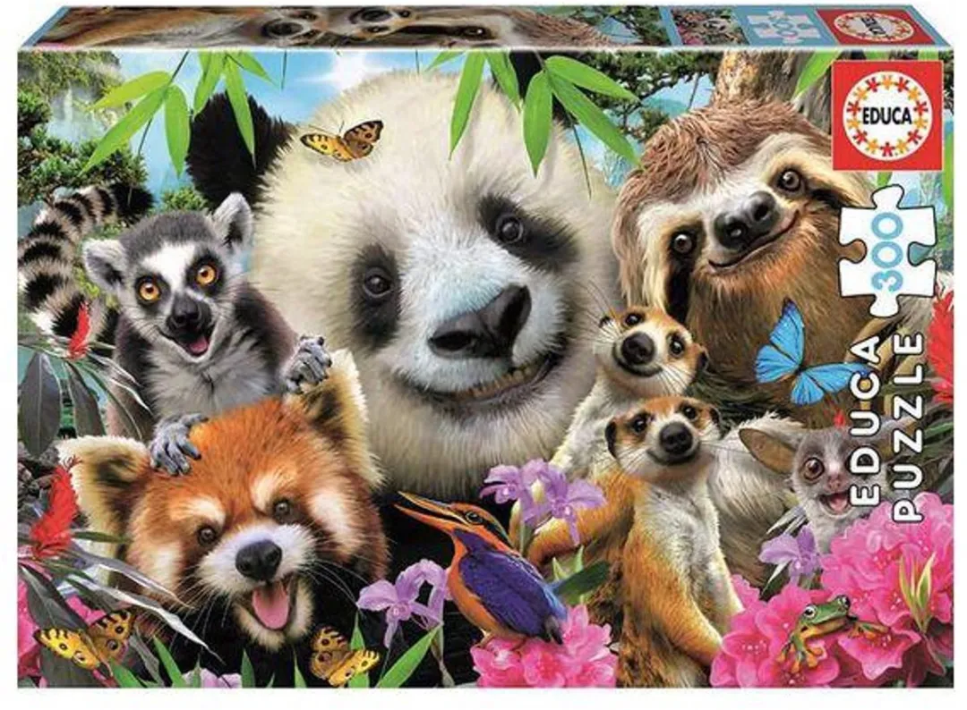 Educa Black Eyed Friends Selfie 300 Puzzeldieren - Meerkleurig