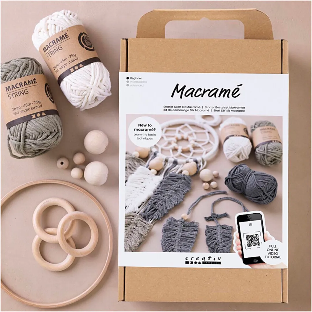 Creativ Company Macramé Startersset Multikleurig