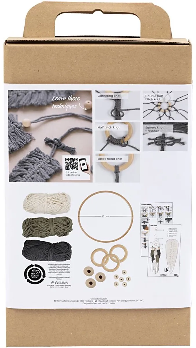 Creativ Company Macramé Startersset Multikleurig
