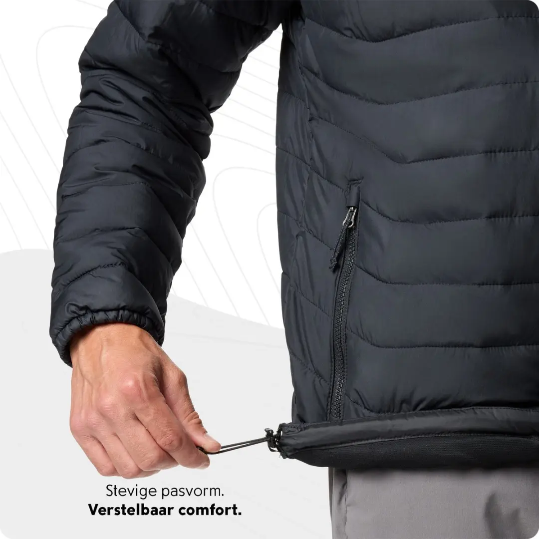 Columbia Powder Lite II Heren Jas - Zwart - M - afbeelding 3 van 6