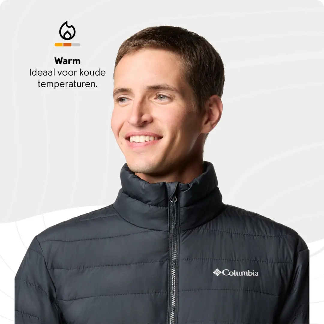 Columbia Powder Lite II Heren Jas - Zwart - M - afbeelding 6 van 6