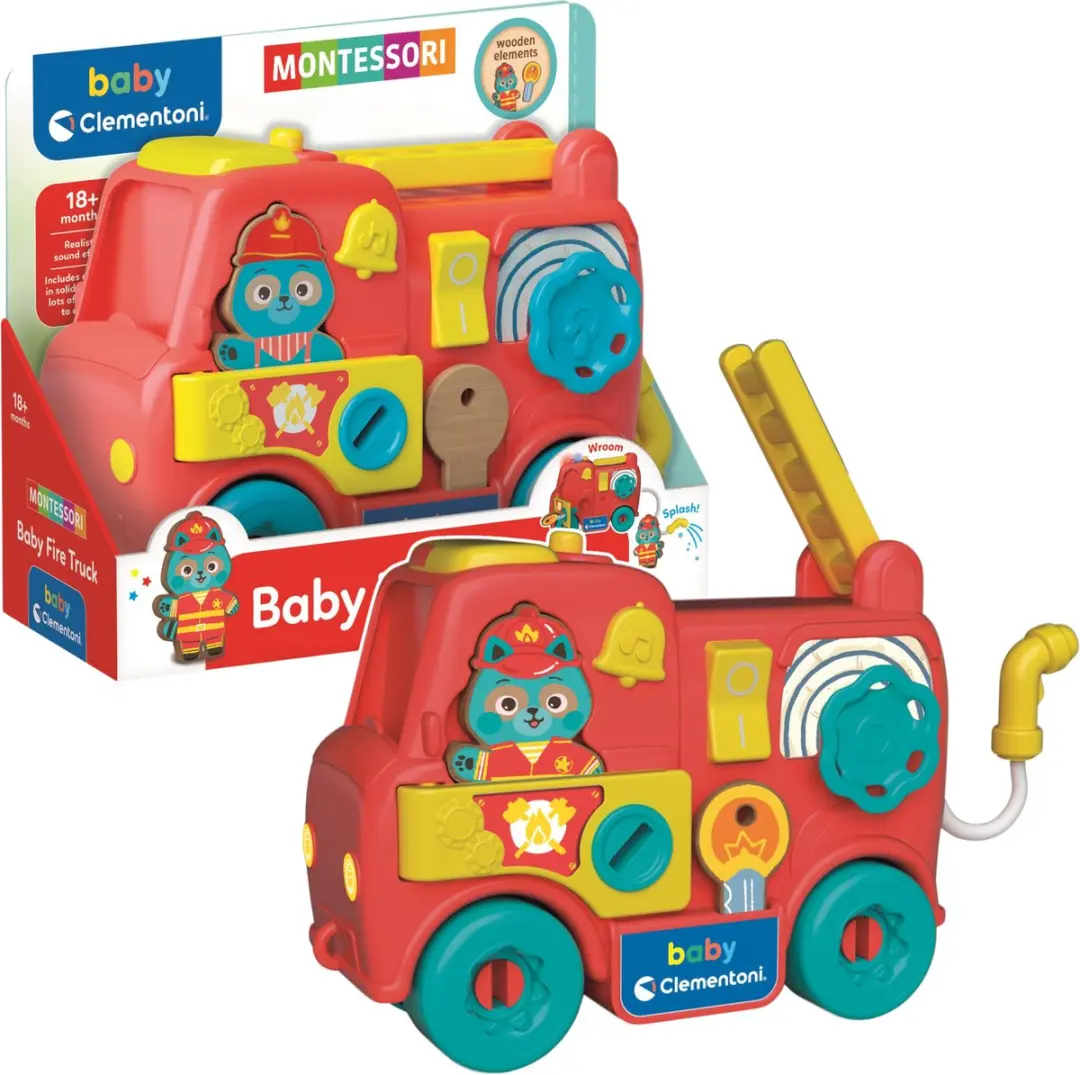 Clementoni Montessori Brandweerwagen Houten Elementen
