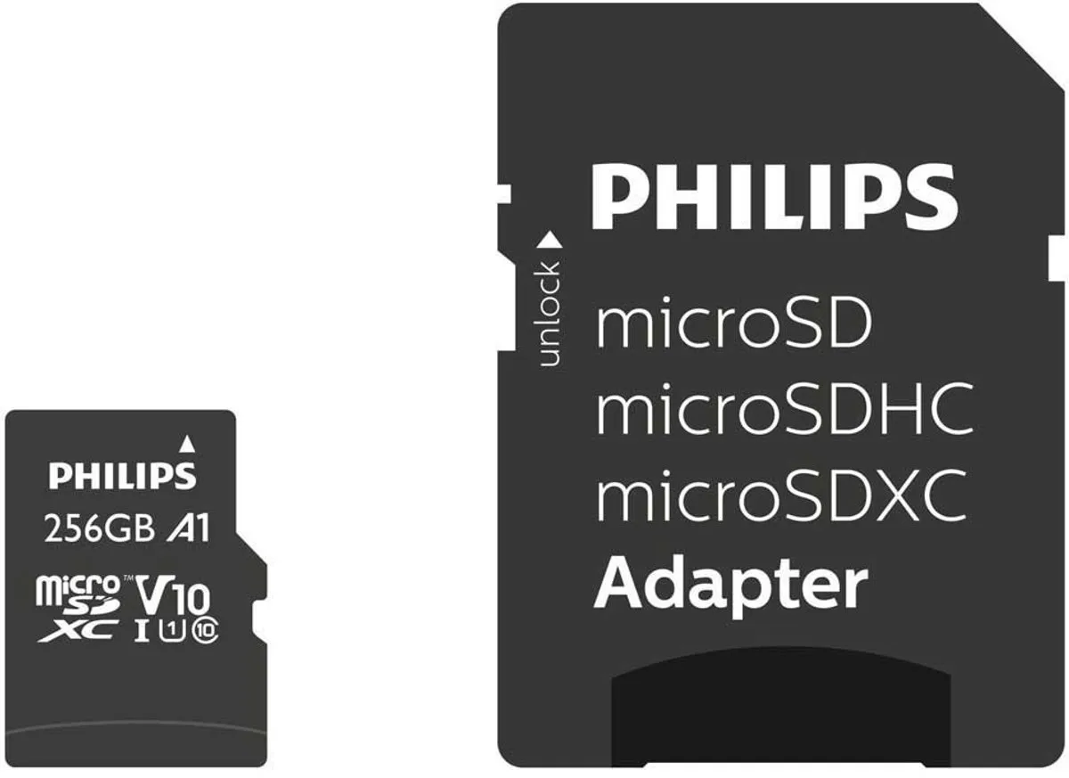 Philips FM25MP45B Micro SDXC Geheugenkaart 256GB - Class 10 UHS-I U1
