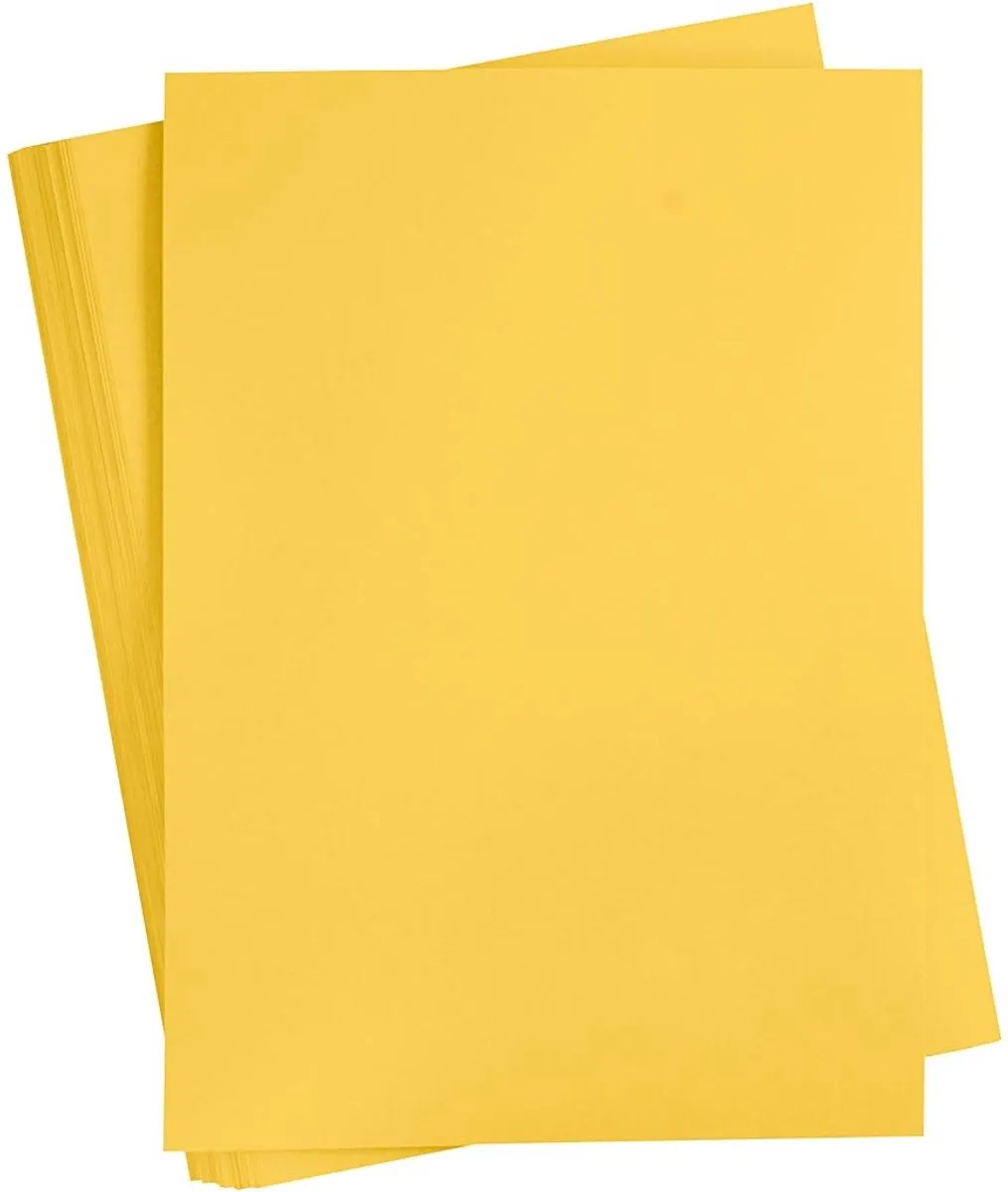 Creativ Company Gekleurd Karton A2 Sun Yellow