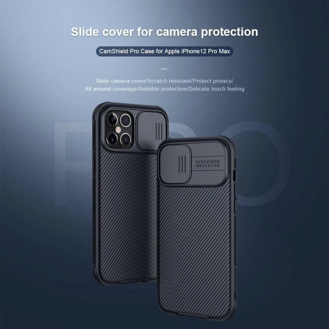 Nillkin CamShield Pro Armor Case iPhone 12 Pro Max IP12PM-19 - Zwart
