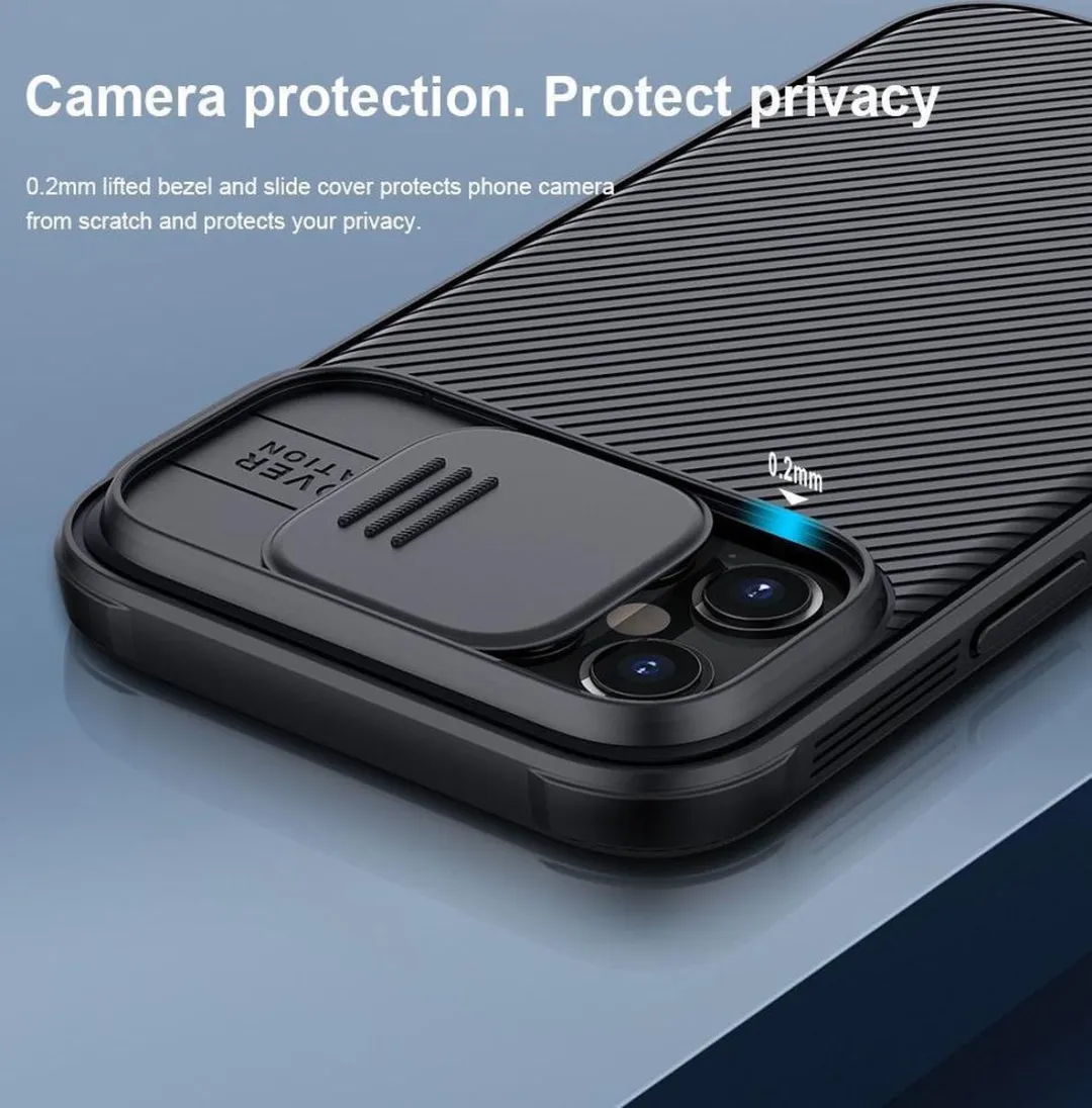 Nillkin CamShield Pro Armor Case iPhone 12 Pro Max IP12PM-19 - Zwart - afbeelding 6 van 6