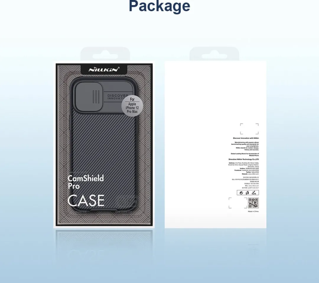 Nillkin CamShield Pro Armor Case iPhone 12 Pro Max IP12PM-19 - Zwart