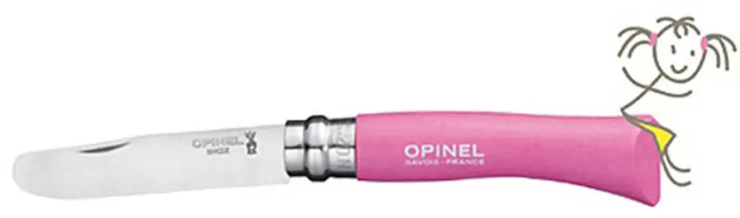 Opinel No. 07 Mon Premier Kinderzakmes - Roze - afbeelding 2 van 2