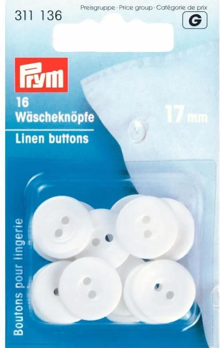 Prym Linnen Knopen 17mm
