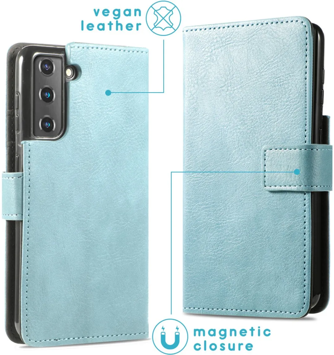 Imoshion Hoesje Samsung Galaxy S21 - 3 Pasjes - Lichtblauw