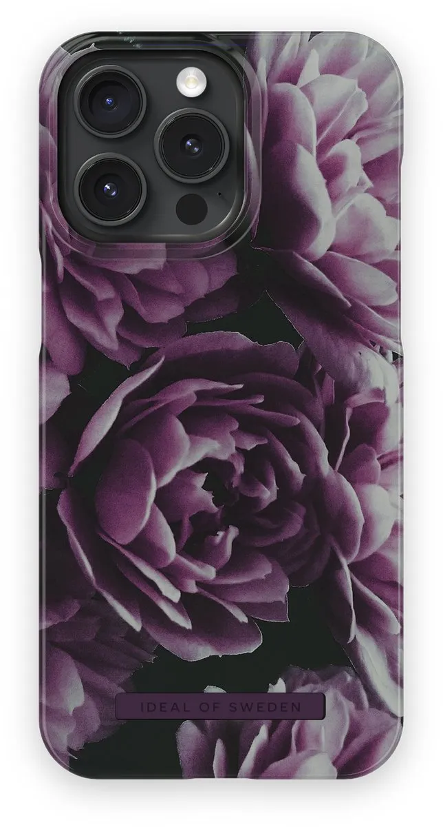 iDeal of Sweden iPhone 15 Pro Max Hoesje Deep Purple Bloom