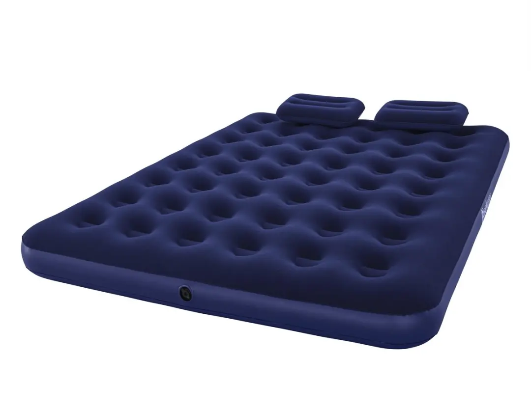 Bestway Pavillo Flocked Luchtbed 22cm Queen Set - Blauw - afbeelding 6 van 6