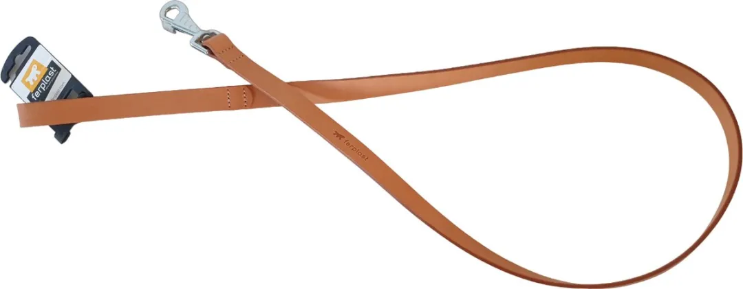 Ferplast Natural Lederen Hondenriem 120cm - Beige - afbeelding 6 van 6