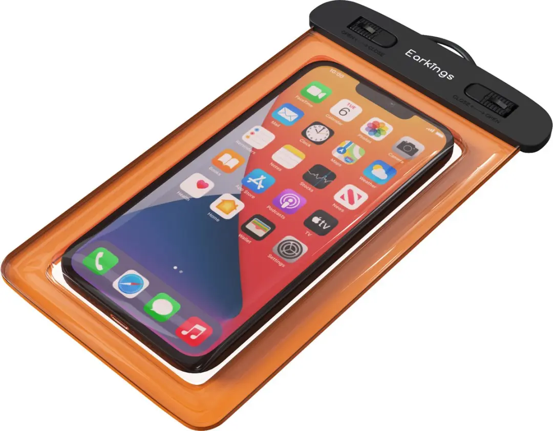 Waterdicht Telefoonhoesje Set van 2 - 1 L - Zwart & Oranje - afbeelding 2 van 6