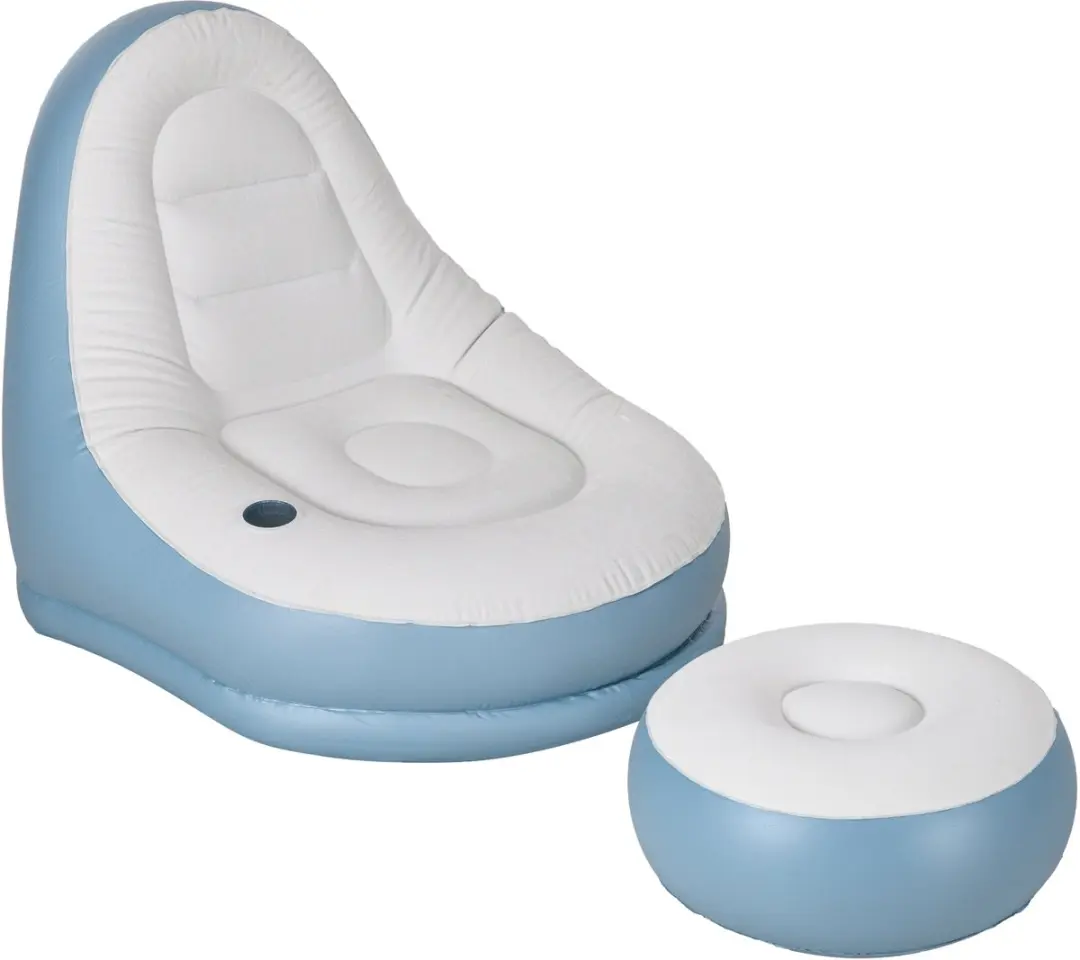 Outsunny Opblaasbare Loungebank met Voetensteun