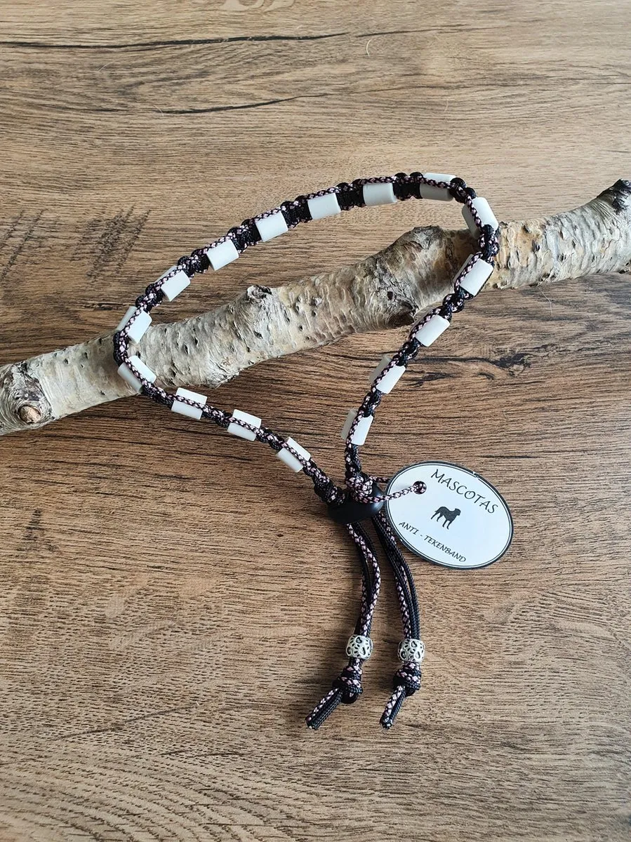 De kleine Dierenwinkel Anti-Tekenband EM kralen 60-70cm