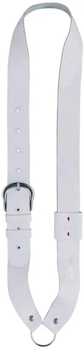 Boston JB-10 Bandelier voor kleine trom (kindermodel), leder, wit 140 cm x 4 cm