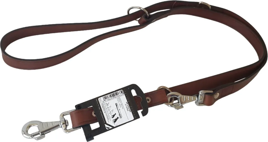 Ferplast VIP Hondenriem Leder Donkerbruin - Maat L-XL