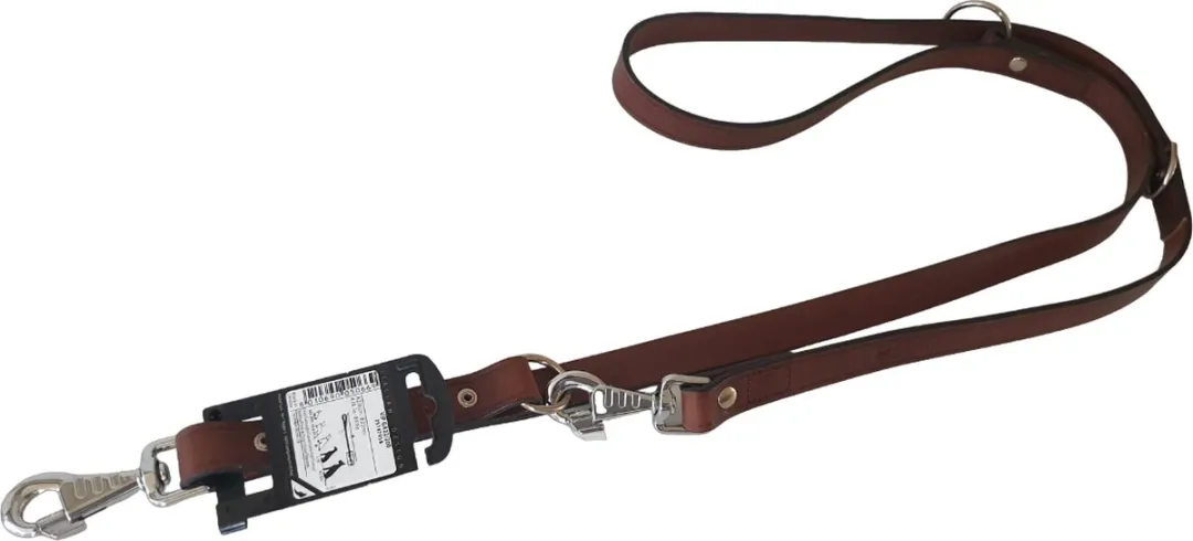 Ferplast VIP Hondenriem Leder Donkerbruin - Maat L-XL