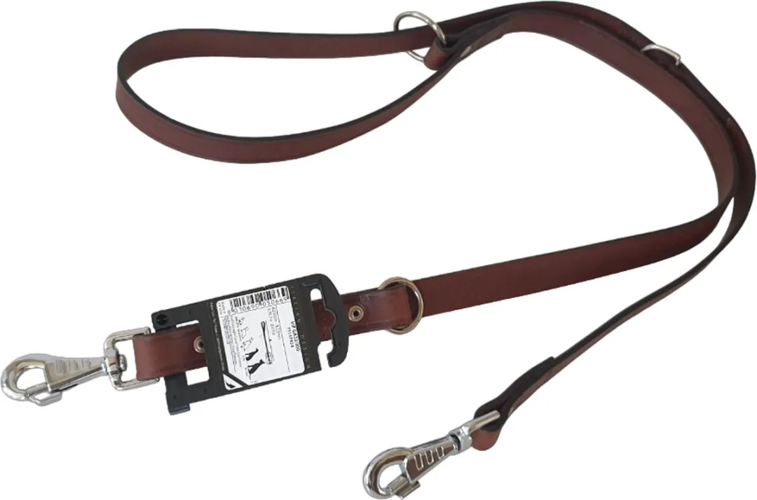 Ferplast VIP Hondenriem Leder Donkerbruin - Maat L-XL