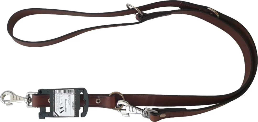 Ferplast VIP Hondenriem Leder Donkerbruin - Maat L-XL