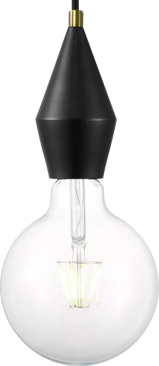 Nordlux Aud Hanglamp E27 - Ø4cm Metaal Zwart