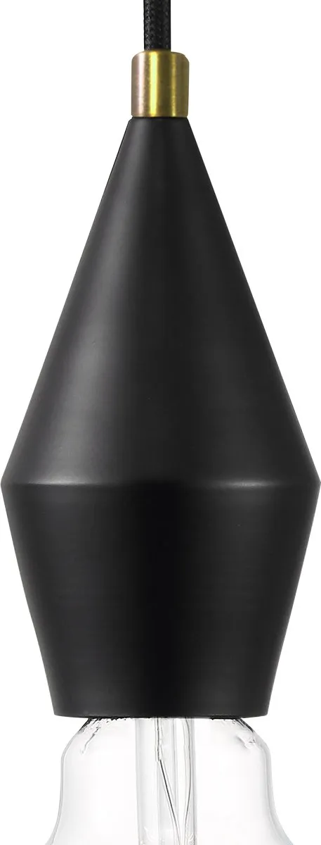 Nordlux Aud Hanglamp E27 - Ø4cm Metaal Zwart