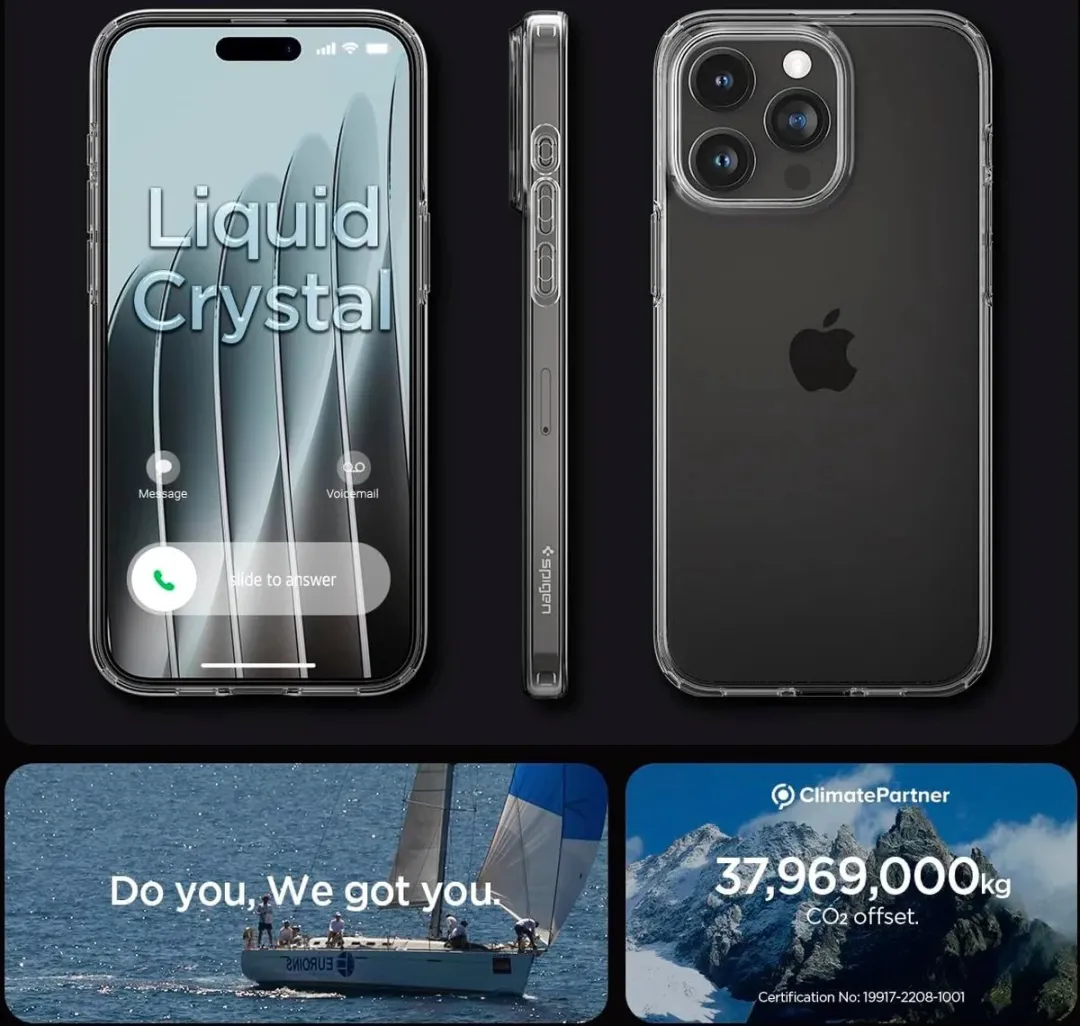 Spigen Liquid Crystal Case ACS06557 - iPhone 15 Pro Max - Transparant - afbeelding 6 van 6