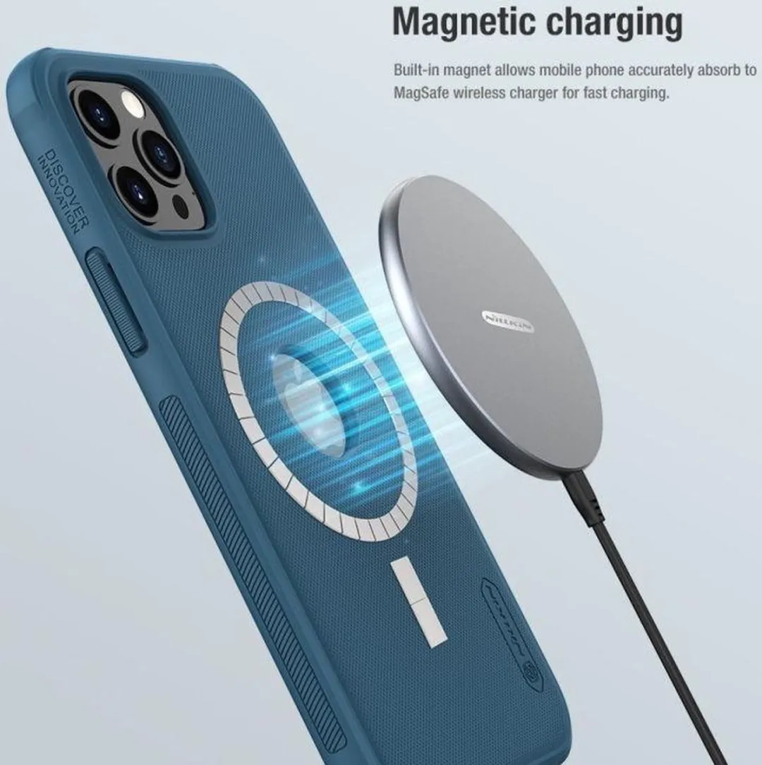 Nillkin Super Frosted Shield iPhone 12 Pro Max Hoesje - Blauw