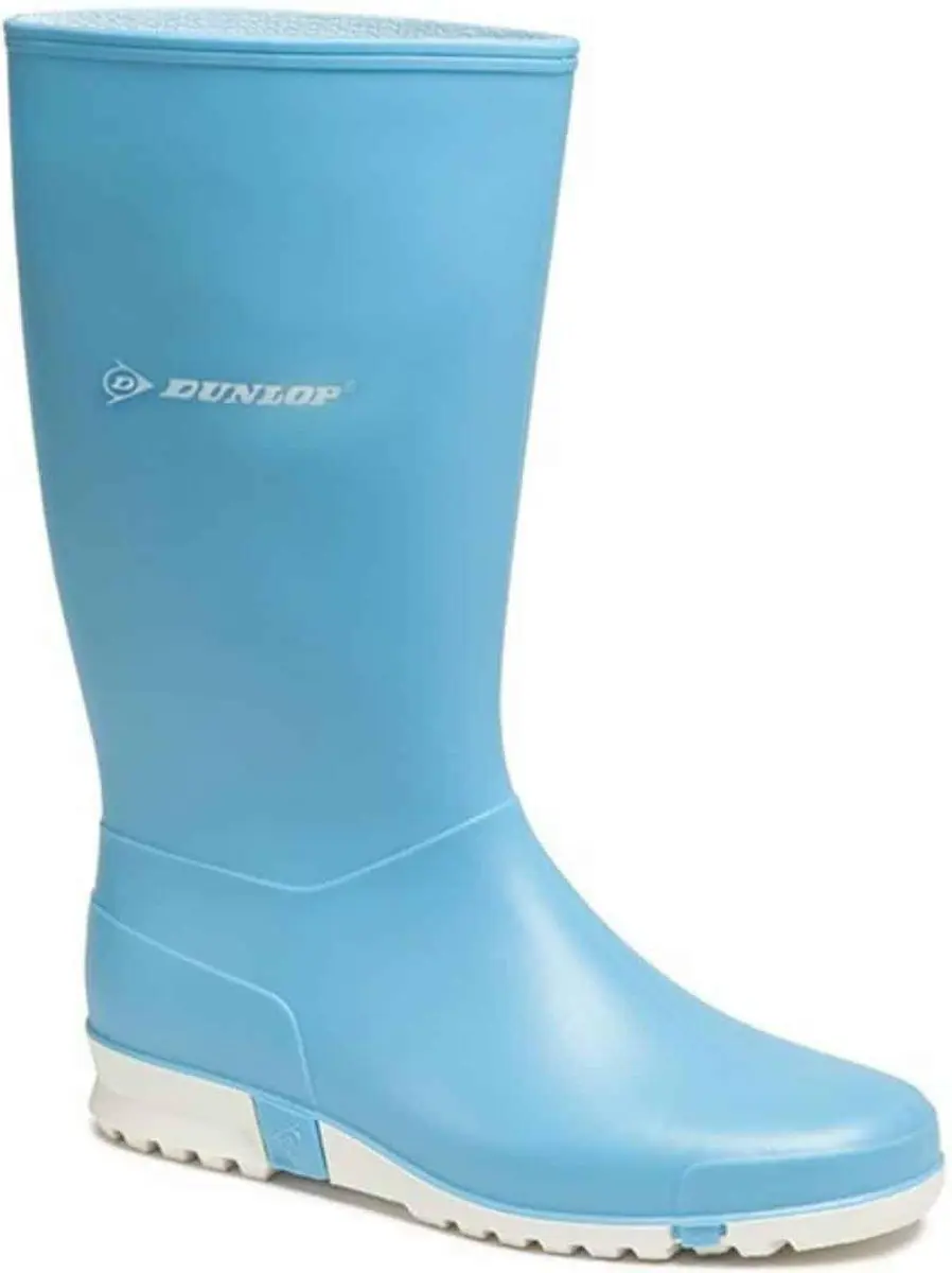 Dunlop regenlaars sport lichtblauw